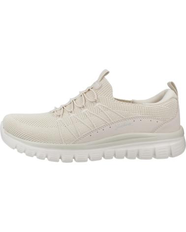 Scarpe-da-ginnastica-casual-da-donna-SKECHERS-ZAPATILLAS-MUJER-MODELO-GRACEFUL-COLOR-BEIS-OFWT