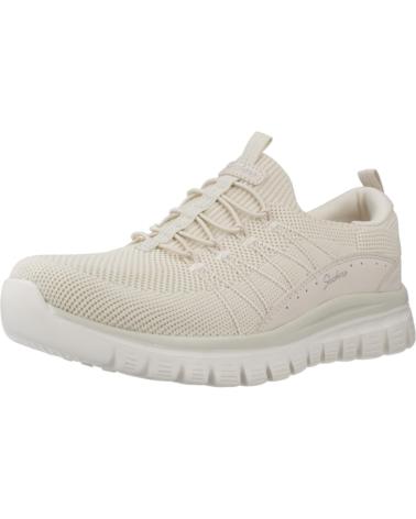Scarpe-da-ginnastica-casual-da-donna-SKECHERS-ZAPATILLAS-MUJER-MODELO-GRACEFUL-COLOR-BEIS-OFWT