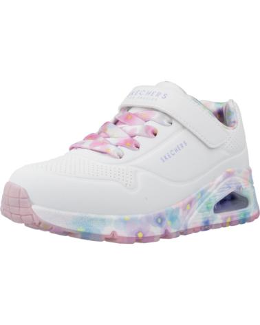 SKECHERS ZAPATILLAS NINA MODELO FRESH BLOOMS COLOR BLANCO WMLT