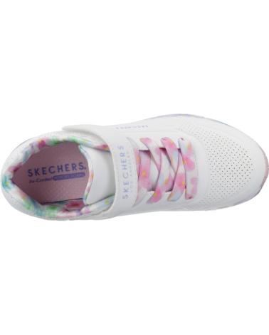 SKECHERS ZAPATILLAS NINA MODELO FRESH BLOOMS COLOR BLANCO WMLT