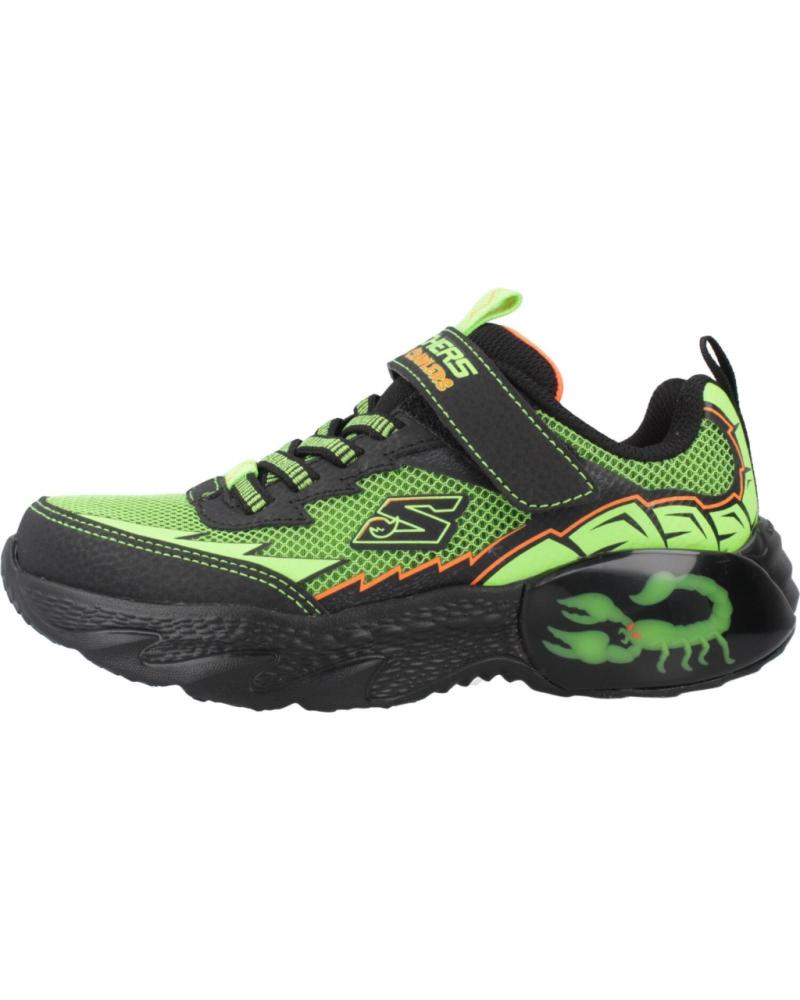 SKECHERS ZAPATILLAS NINO MODELO CREATURE-CRAWLERS COLOR VERDE BKLM