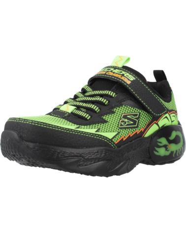 SKECHERS ZAPATILLAS NINO MODELO CREATURE-CRAWLERS COLOR VERDE BKLM