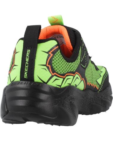 SKECHERS ZAPATILLAS NINO MODELO CREATURE-CRAWLERS COLOR VERDE BKLM