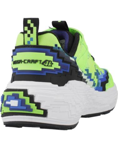 SKECHERS ZAPATILLAS NINO MODELO MEGA-CRAFT 4K COLOR VERDE LMBK