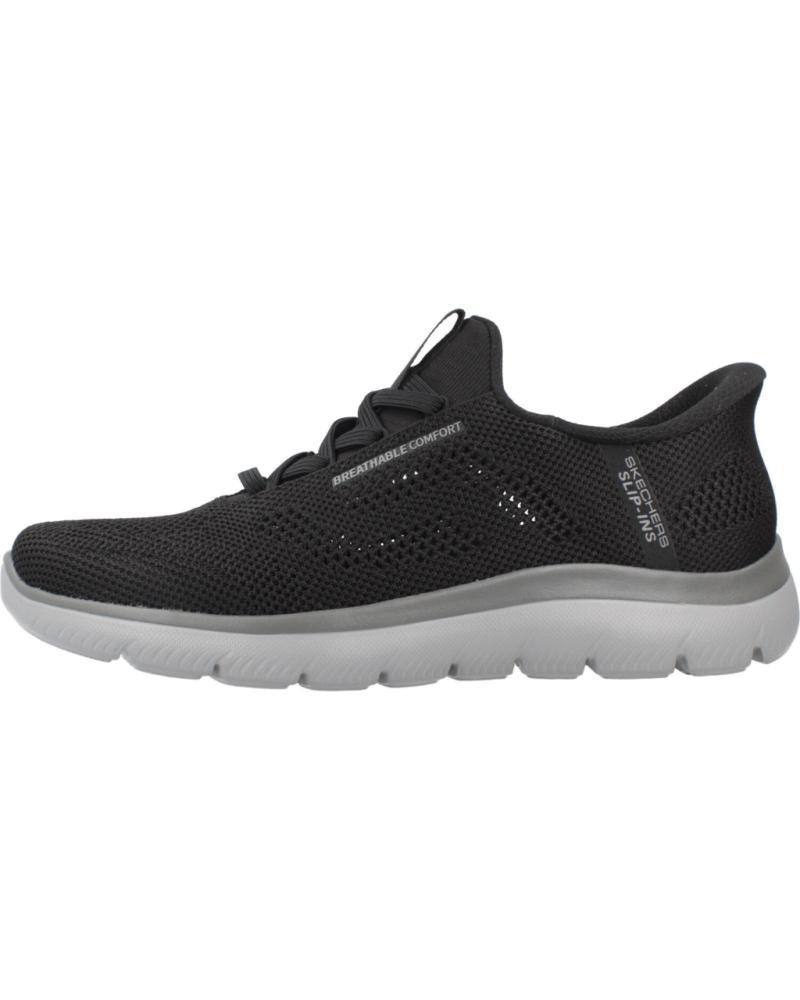 Baskets-décontractées-pour-hommes-SKECHERS-ZAPATILLAS-HOMBRE-MODELO-SLIP-INS-SUMMITS-COLOR-NEGRO-BKCC