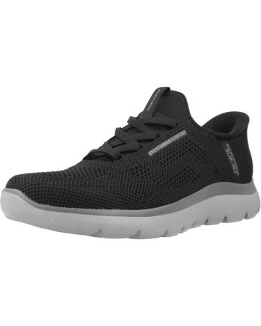 Baskets-décontractées-pour-hommes-SKECHERS-ZAPATILLAS-HOMBRE-MODELO-SLIP-INS-SUMMITS-COLOR-NEGRO-BKCC
