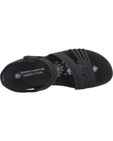 SKECHERS SANDALIAS MUJER MODELO COFFEE RUN COLOR NEGRO BBK