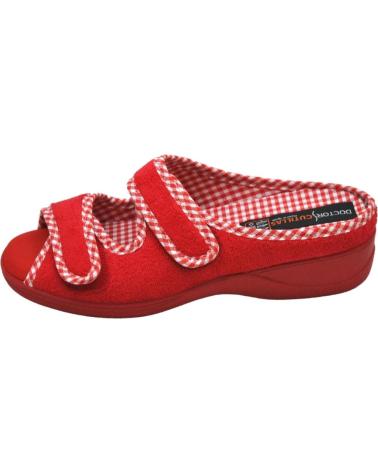 Calzado de casa de Mujer D`CUTILLAS DOCTOR CUTILLAS 21823 ZAPATILLA HOGAR SLIPPER DE MUJER PARA ROJO