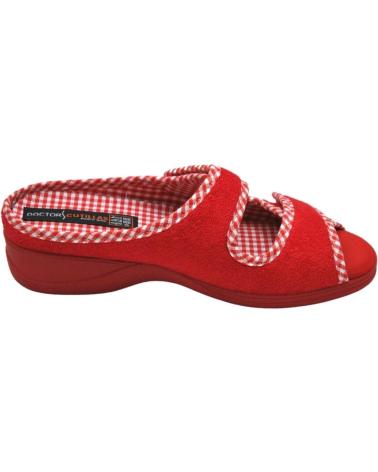 Calzado de casa de Mujer D`CUTILLAS DOCTOR CUTILLAS 21823 ZAPATILLA HOGAR SLIPPER DE MUJER PARA ROJO