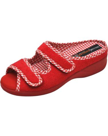 Calzado de casa de Mujer D`CUTILLAS DOCTOR CUTILLAS 21823 ZAPATILLA HOGAR SLIPPER DE MUJER PARA ROJO