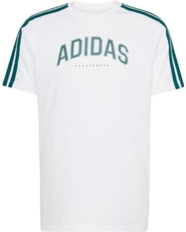 CAMISETA ADIDAS MC COLLEG TEE PARA HOMBRE - BLANCA BLANCO