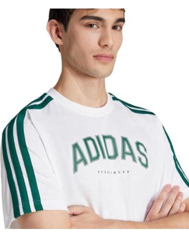 CAMISETA ADIDAS MC COLLEG TEE PARA HOMBRE - BLANCA BLANCO