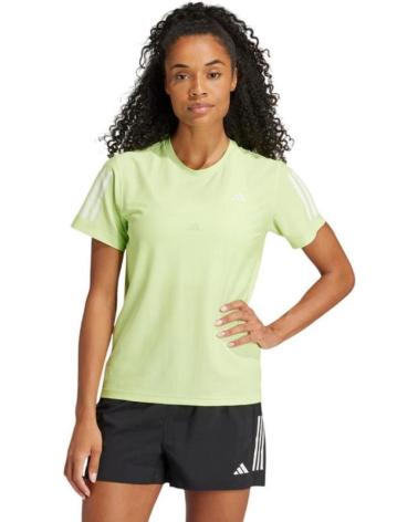 CAMISETA DE CORRIDA ADIDAS OTR B TEE VERDE LIMÃO VERDE