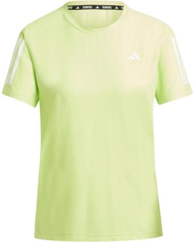 CAMISETA DE CORRIDA ADIDAS OTR B TEE VERDE LIMÃO VERDE