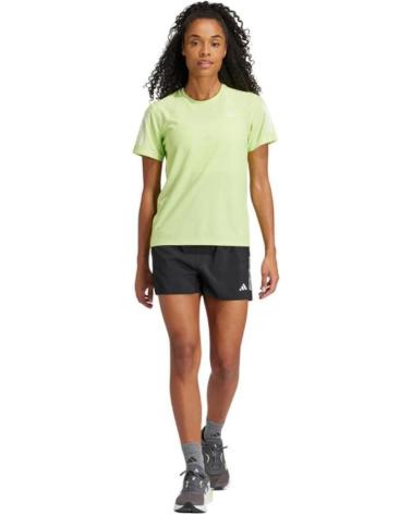 CAMISETA DE CORRIDA ADIDAS OTR B TEE VERDE LIMÃO VERDE