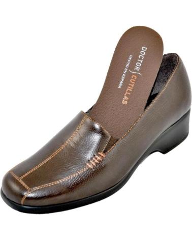 Zapatos de Mujer D`CUTILLAS DOCTOR CUTILLAS 58201 MOCASIN PLANTILLA EXTRAIBLE PARA MUJE MARRON