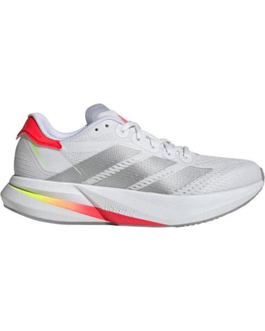 SCARPE DA CORSA ADIDAS DURAMO SPEED 2 IF9392 BIANCO ARGENTO FTWWHT-SILVMT-LUCRED