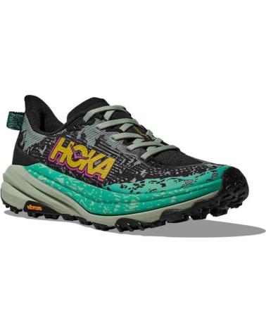 HOKA ZAPATILLAS SPEEDGOAT 6 VERDE NEGRO 1147811-BL BLACK