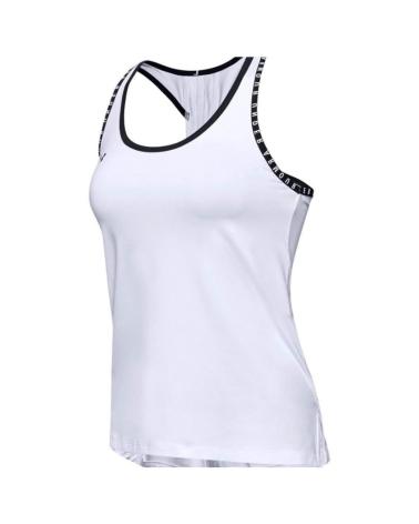 DÉBARDEUR UNDER ARMOUR UA KNOCKOUT TANK P BLANC BLANCO