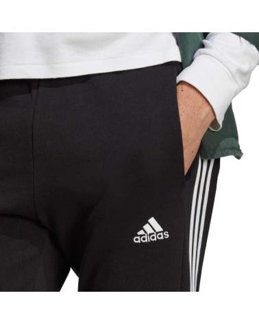 ADIDAS ESSENTIALS LANGE HOSE 3 STREIFEN SCHWARZ IC0050 FÜR HERREN NEGRO