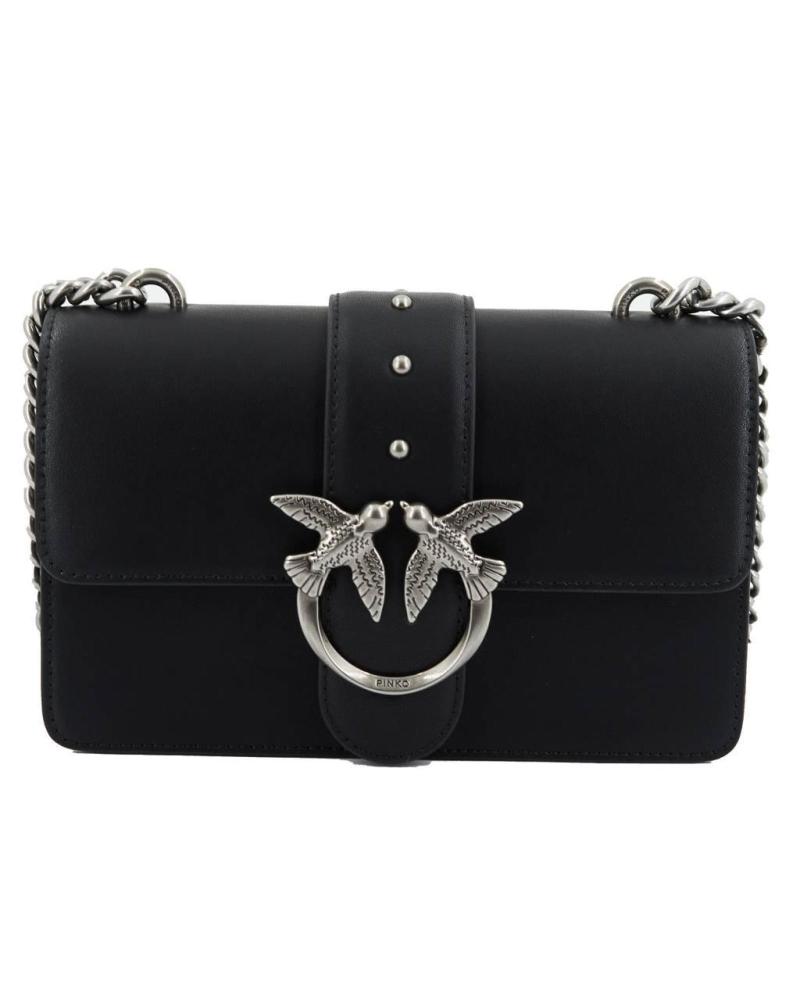 -PINKO-BOLSOS-MUJER-MODELO-LOVE-ONE-MINI-CL-VITELL-COLOR-NEGRO-Z99O