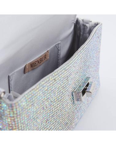 BOLSA A TIRACOLO MENBUR 85297M COR PRATA SILVER
