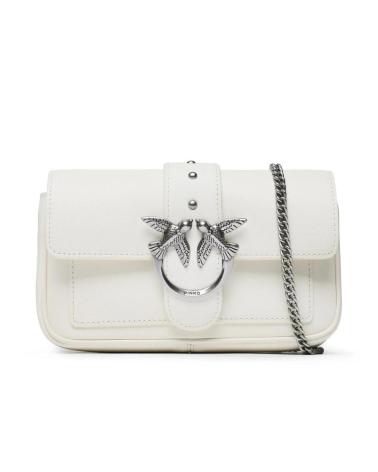 -PINKO-BOLSOS-MUJER-MODELO-LOVE-ONE-POCKET-C-COLOR-BLANCO-Z14O