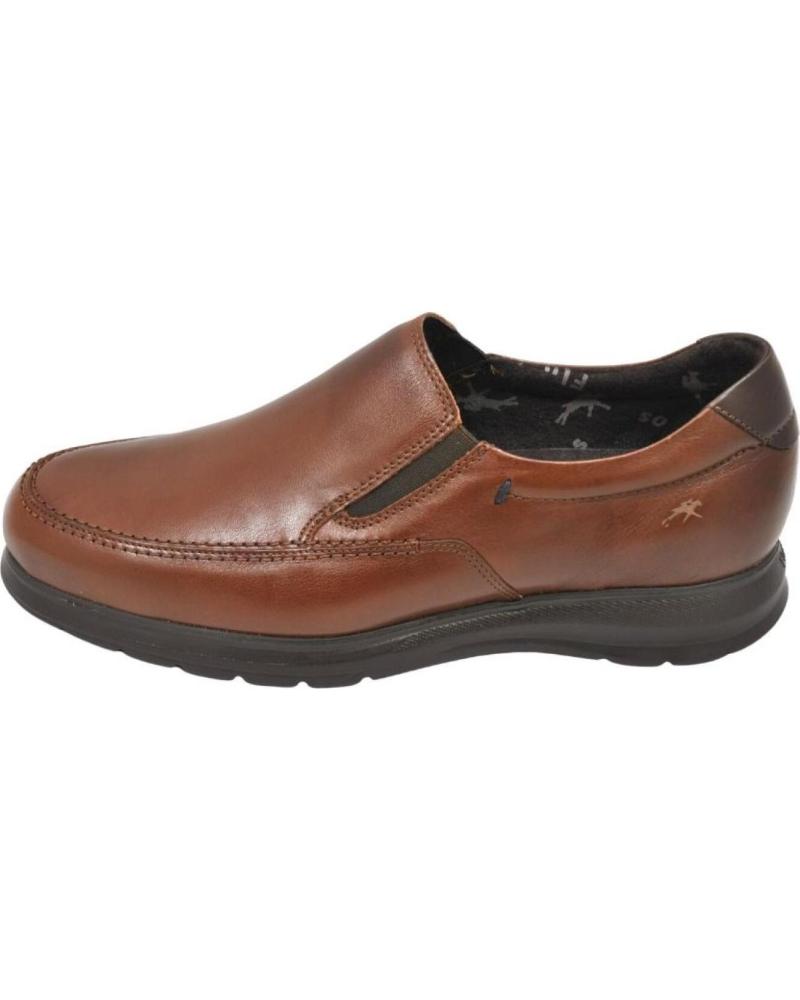 Chaussures pour Homme FLUCHOS ZETA F0603 ZAPATOS SIN CORDONES DE PIEL PARA HOMBRE BRISTOL NUEZ