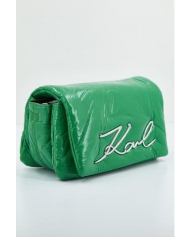 -KARL-LAGERFELD-BOLSOS-MUJER-MODELO-K-SIGNATURE-SOFT-SHB-NYLON-COLOR-VERDE-A-A712-BASIL