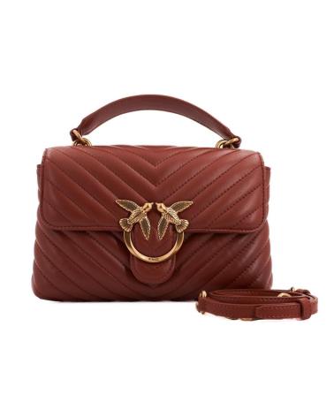 -PINKO-BOLSOS-MUJER-MODELO-LOVE-LADY-PUFF-MINI-CL-COLOR-MARRON-L84Q