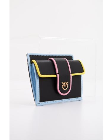 PINKO CARTERAS MUJER MODELO CARD HOLDER POCKET COLOR NEGRO Z99Q