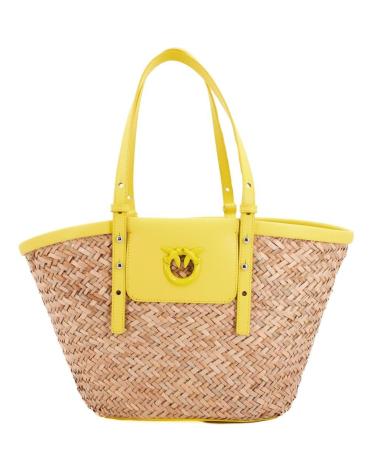 Borse-trachten-da-donna-PINKO-BOLSOS-MUJER-MODELO-LOVE-SUMMER-BASKET-COLOR-AMARILLO-O9YB