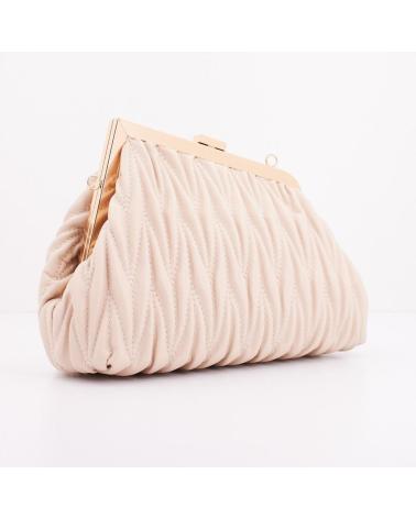 ELEGANT MENBUR CLUTCH BAG 85678M PEARL WHITE WHITE