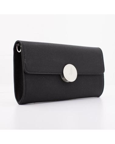 MENBUR 85712M BLACK CLUTCH BAG WITH METAL CLASP BLACK