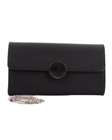 MENBUR 85712M BLACK CLUTCH BAG WITH METAL CLASP BLACK