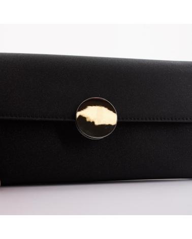 MENBUR 85712M BLACK CLUTCH BAG WITH METAL CLASP BLACK