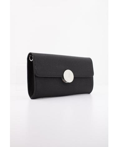MENBUR 85712M BLACK CLUTCH BAG WITH METAL CLASP BLACK