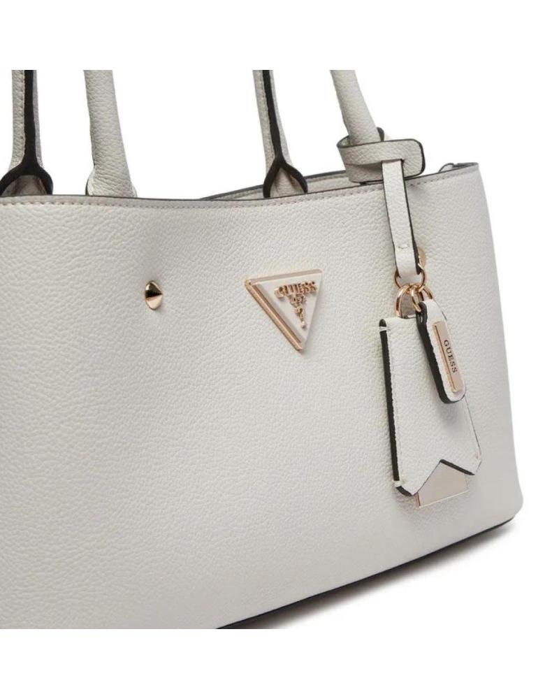 BOLSA GUESS MERIDIAN SHOULDER SATCHEL BEGE IVO