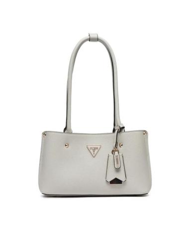 BOLSA GUESS MERIDIAN SHOULDER SATCHEL BEGE IVO