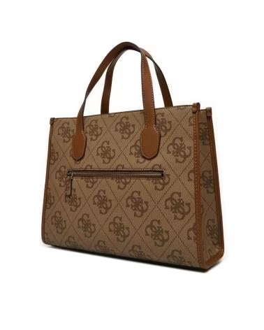 BOLSO TOTE GUESS IZZY 200900032010 MARRÓN LATTE LOGO LTD