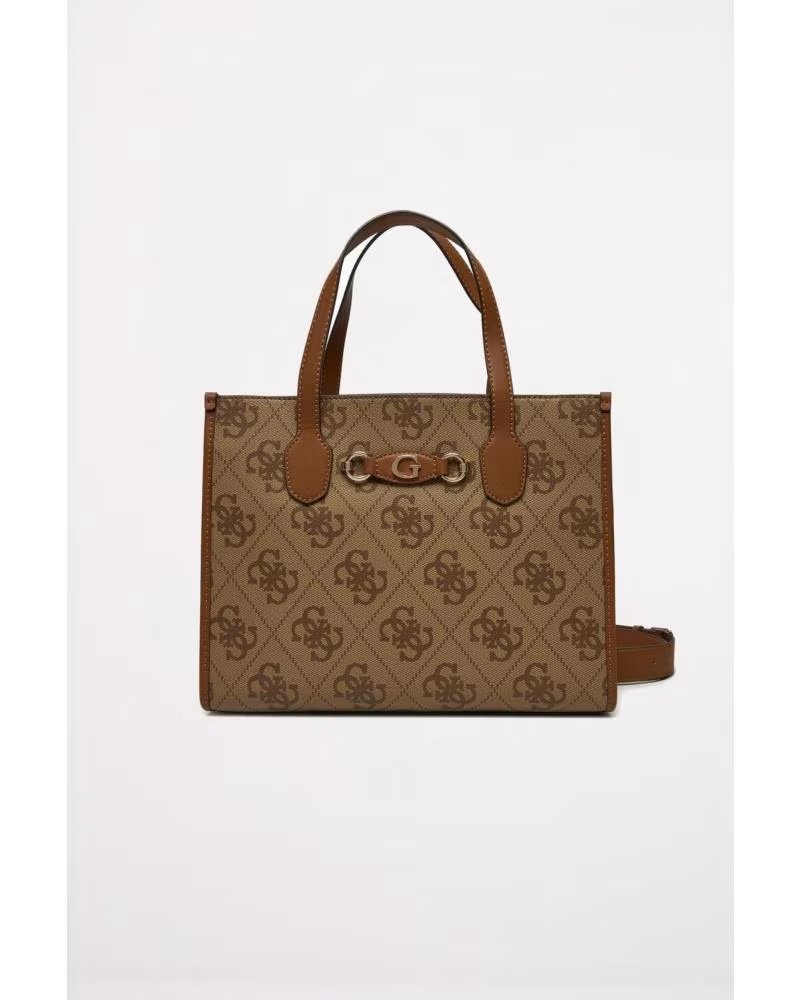 BOLSO TOTE GUESS IZZY 200900032010 MARRÓN LATTE LOGO LTD