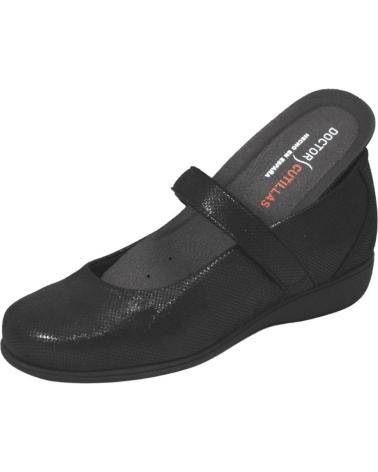 Zapatos de Mujer D`CUTILLAS DOCTOR CUTILLAS - 44847 MERCEDITA DE PLANTILLA EXTRAIBLE PA NEGRO