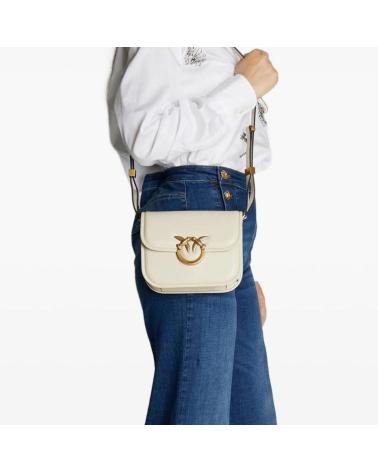 PINKO LOVE BOX BAG FL M UMHÄNGETASCHE WEISS Z14Q Z14Q