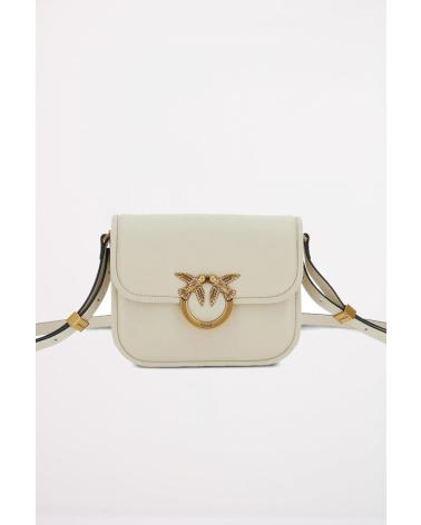 BOLSO BANDOLERA PINKO LOVE BOX BAG FL M BLANCO Z14Q Z14Q