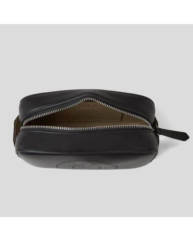 KARL LAGERFELD CIRCLE CAMERA BAG PERFORIERTE UMHÄNGETASCHE SCHWARZ BLACK