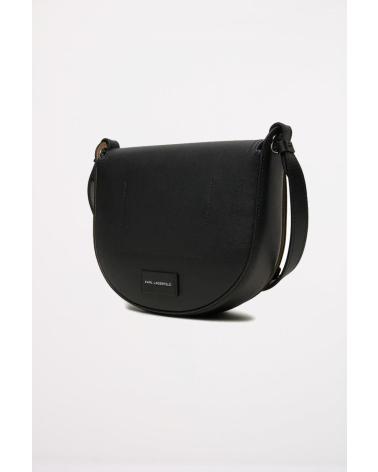 -KARL-LAGERFELD-BOLSOS-MUJER-MODELO-CIRCLE-SADDLE-PERFORTATED-COLOR-NEGRO-BL-BLACK