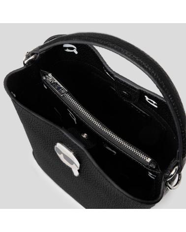 Taschen-für-damen-KARL-LAGERFELD-BOLSOS-MUJER-MODELO-IKON-PEBBLE-BUKET-BAG-COLOR-NEGRO-BLACK