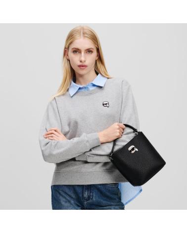 Taschen-für-damen-KARL-LAGERFELD-BOLSOS-MUJER-MODELO-IKON-PEBBLE-BUKET-BAG-COLOR-NEGRO-BLACK