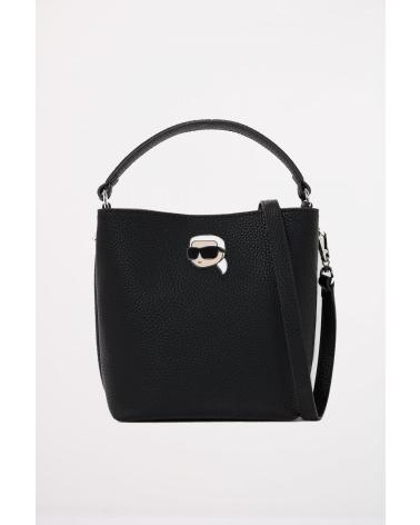 Taschen-für-damen-KARL-LAGERFELD-BOLSOS-MUJER-MODELO-IKON-PEBBLE-BUKET-BAG-COLOR-NEGRO-BLACK