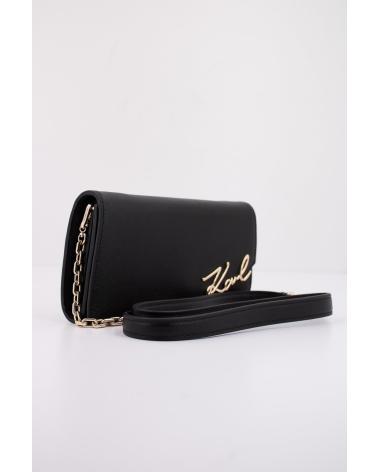 -KARL-LAGERFELD-BOLSOS-MUJER-MODELO-SIGNATURE-CB-WALLET-GP-COLOR-NEGRO-BLKGL-BLKGLD